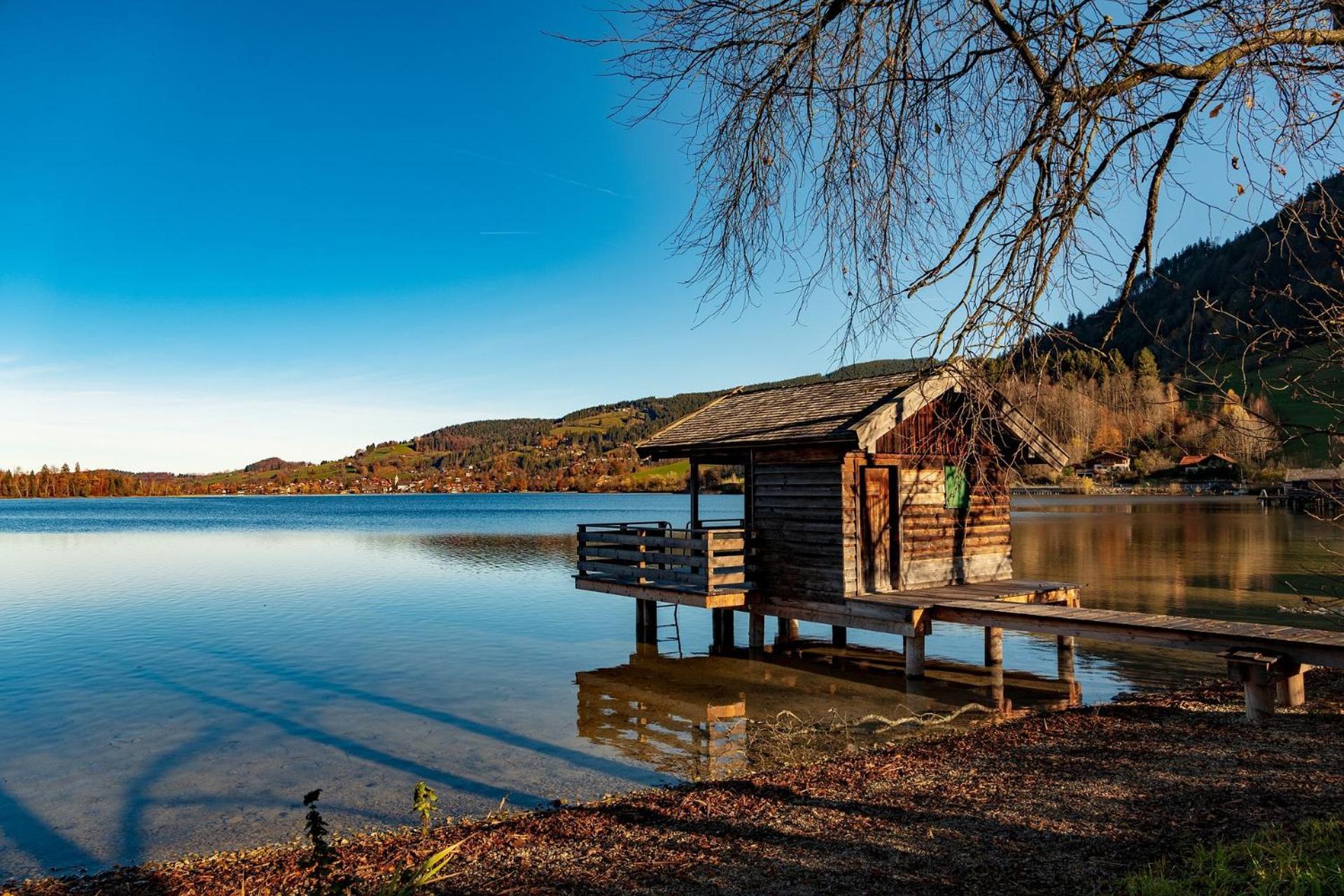 Studio Am Duernbach - Modern, Ruhig & Zentral Am Schliersee Mit Parkplatz Exterior foto